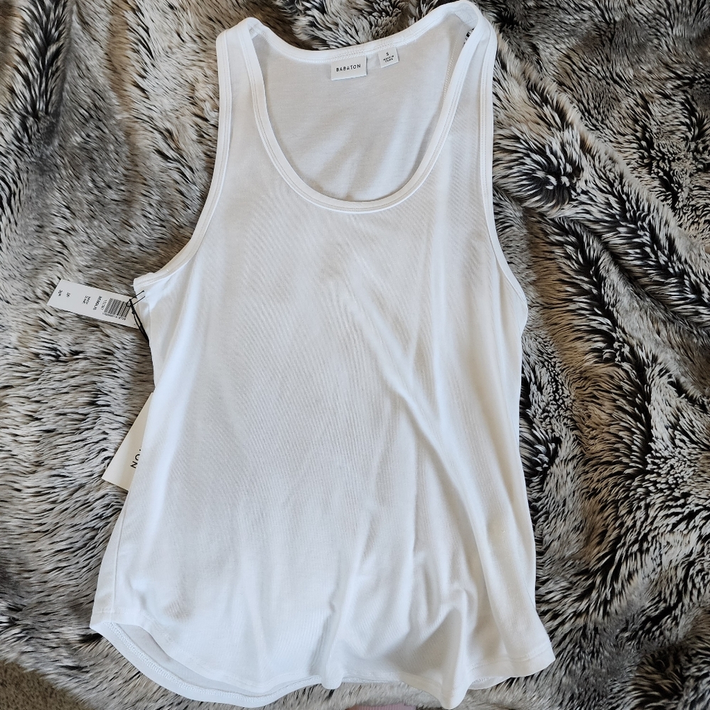 Aritzia Babaton White Tank SM